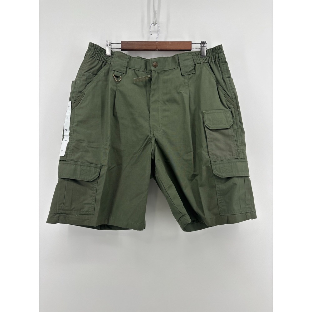 Propper Tactical Cargo Shorts Men's Green Elastic Waist Utility Pockets 38 NWT
